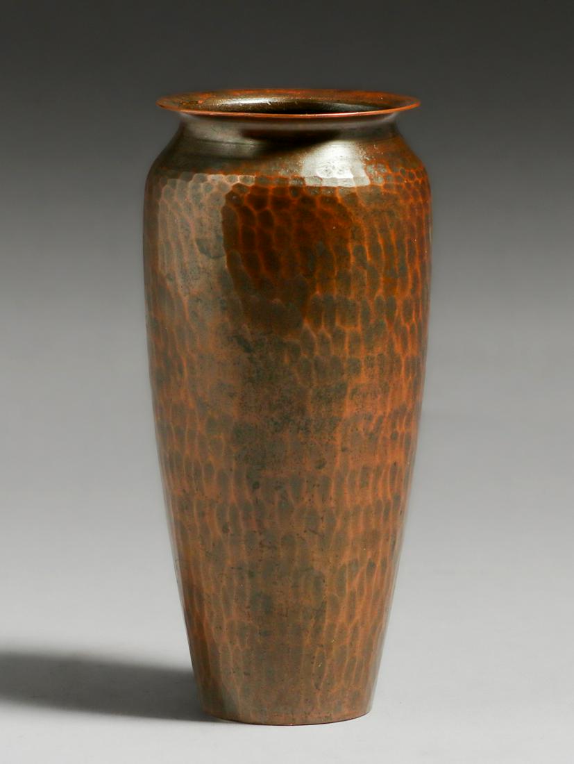 Classic Roycroft Hammered Copper Vase c1920s (1 of 3)