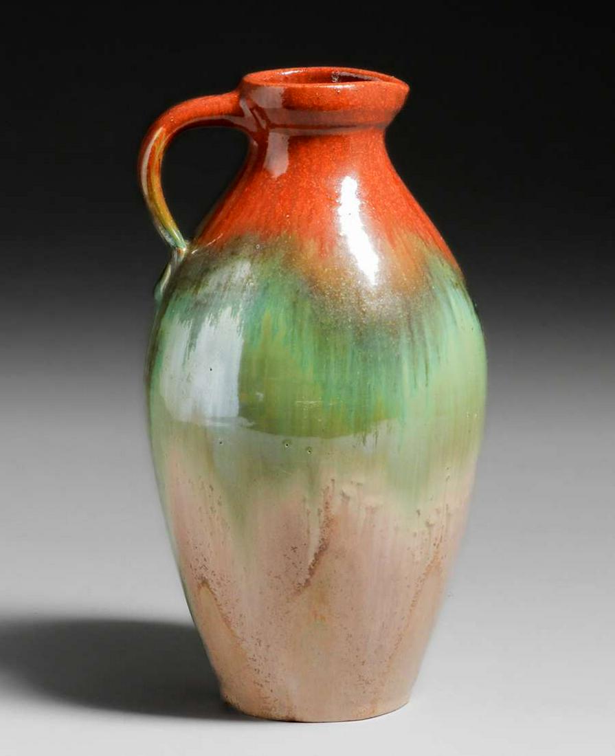 Fulper Pottery Mahogany Flambe Pitcher c1910 (1 of 4)
