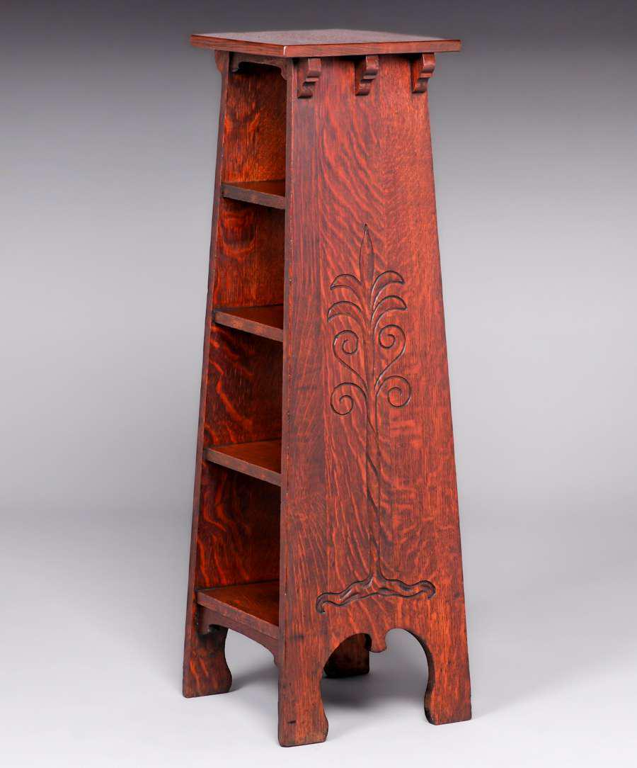 Early Gustav Stickley Tree-of-Life Magazine Stand c1900 (1 of 5)