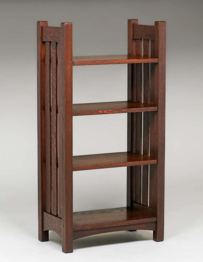 L&JG Stickley Slatted Magazine Stand c1910 (1 of 4)