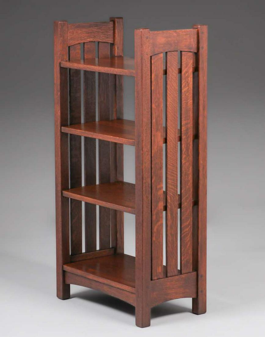 L&JG Stickley Slatted Magazine Stand c1910 (1 of 3)