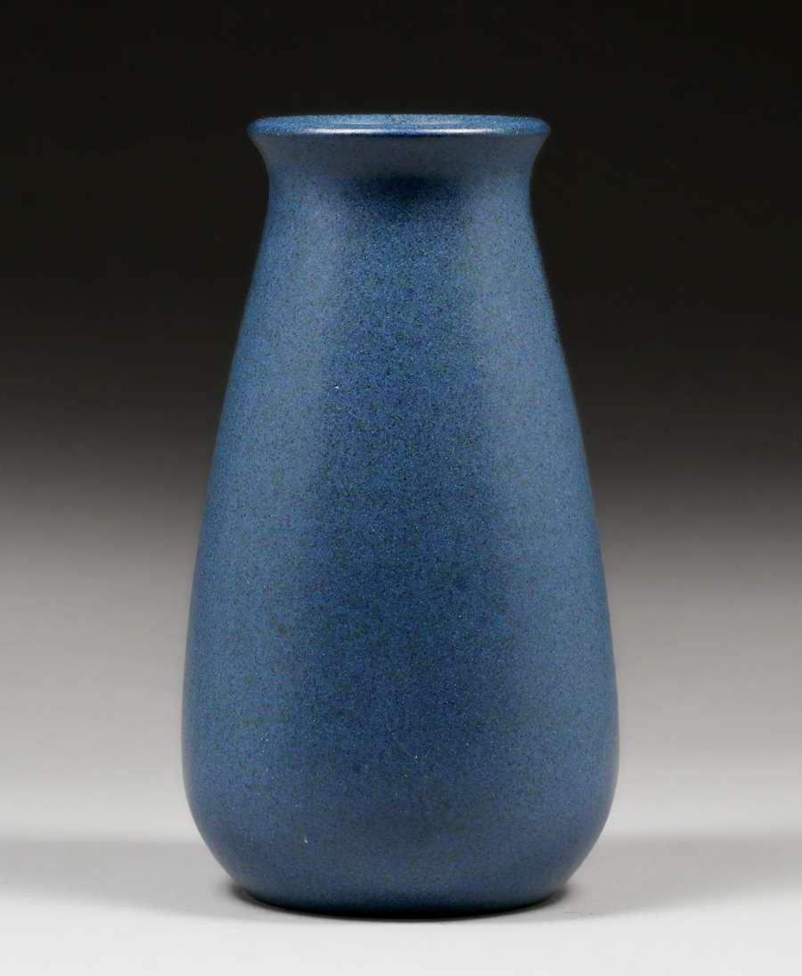 Marblehead Pottery Matte Blue Vase c1910 (1 of 4)