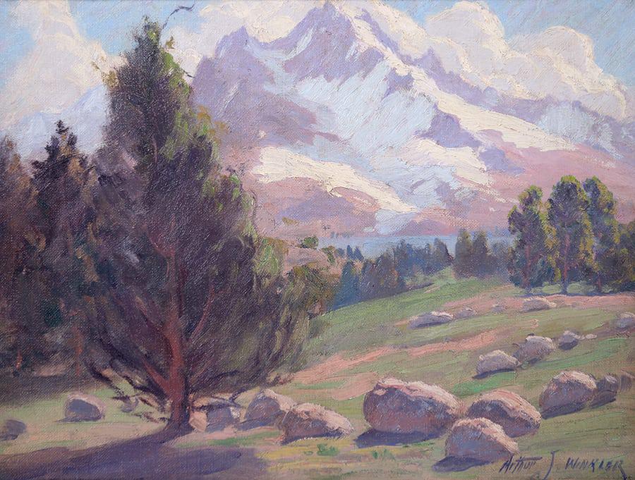 Arthur J. Winkler California Sierra Mountains Painting (1 of 3)