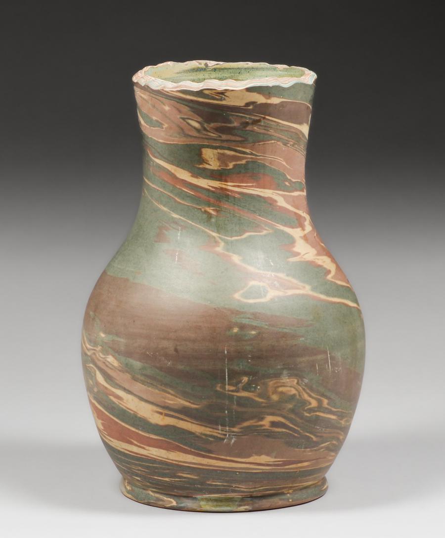 Large Niloak Mission Swirl Vase c1920s (1 of 4)