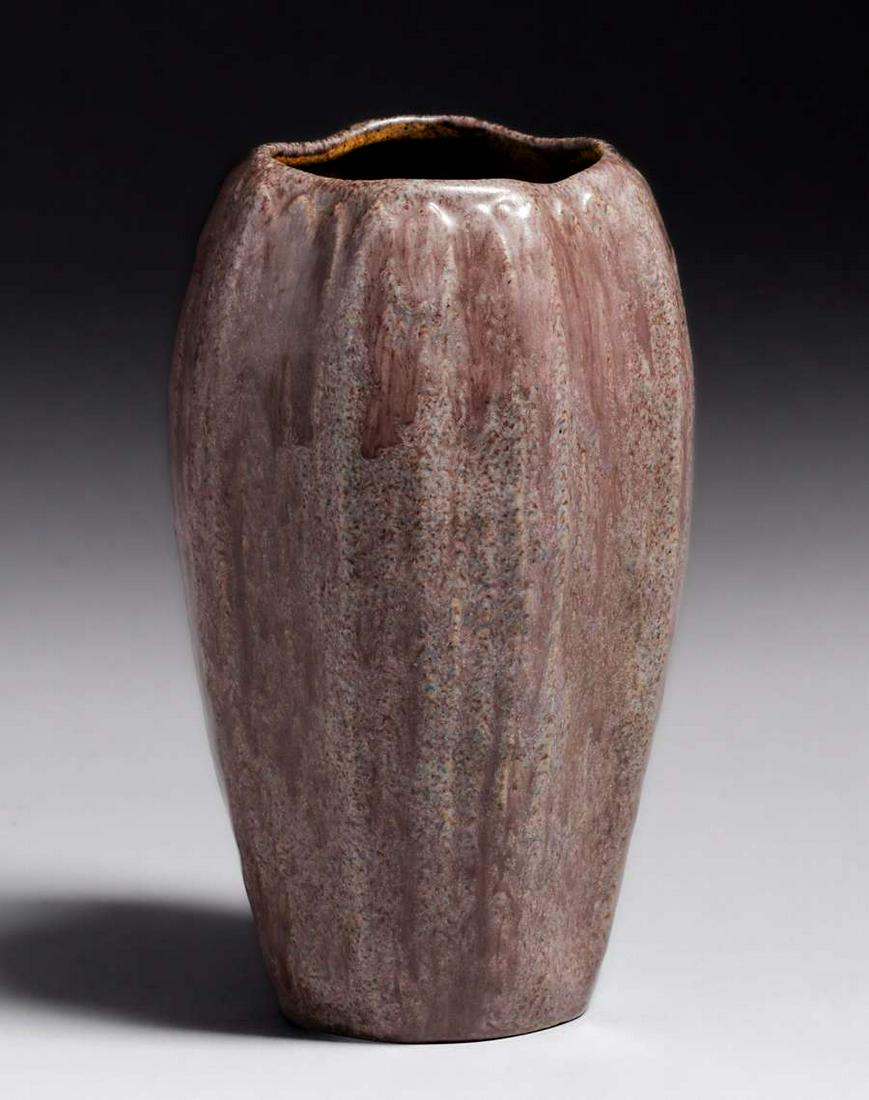 Arequipa Pottery Speckled Brown Vase c1915 (1 of 4)