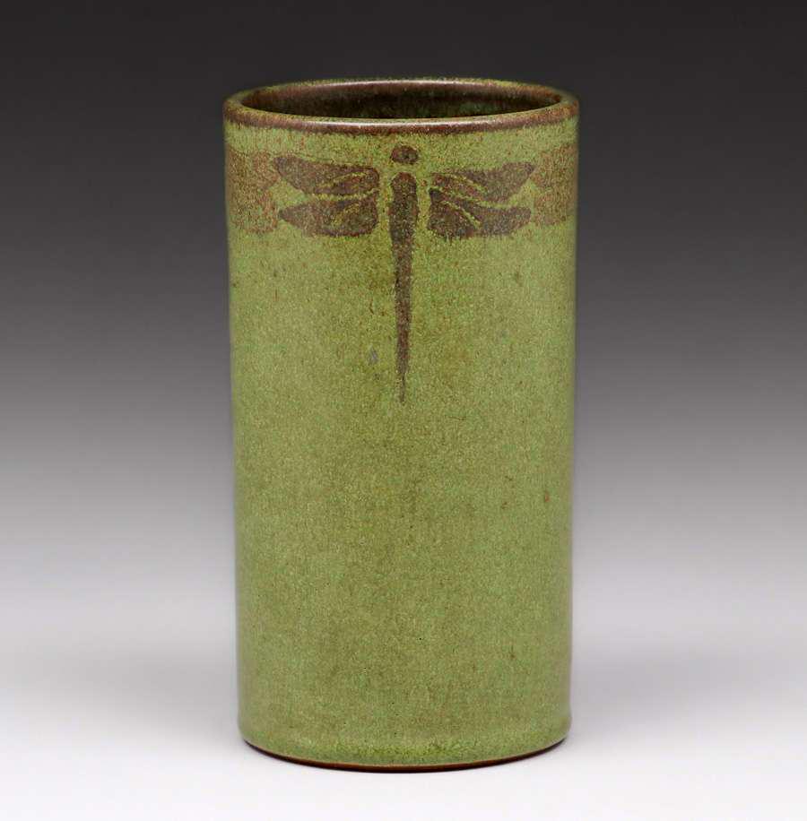Marblehead Pottery Dragonfly Vase Arthur Hennessey & Sarah Tutt c1910 (1 of 6)