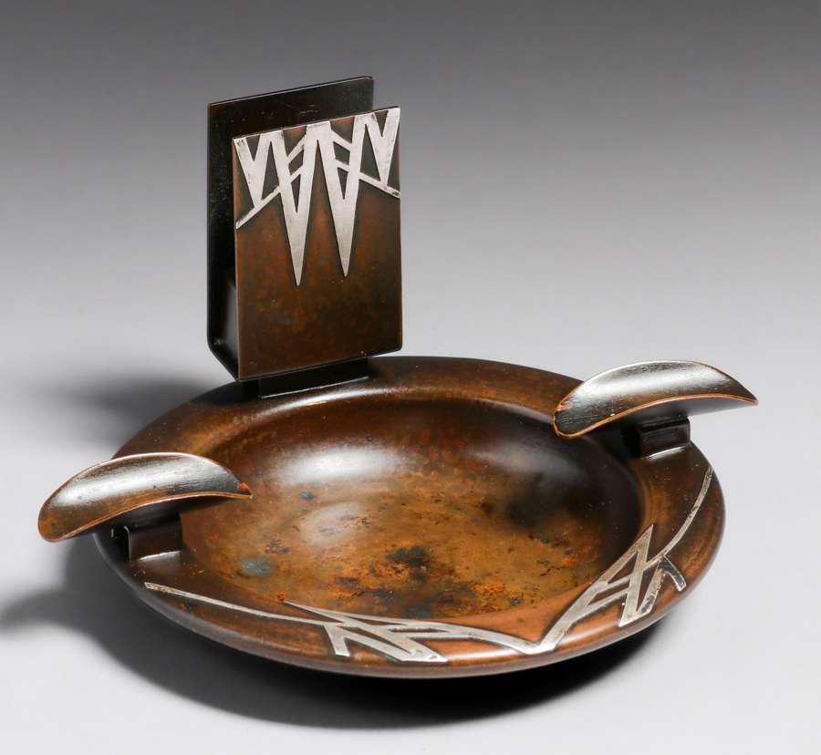 Heintz Sterling on Bronze Ashtray c1915 (1 of 7)