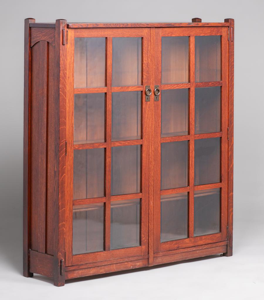 Stickley Brothers Two-Door Bookcase c1910 (1 of 4)