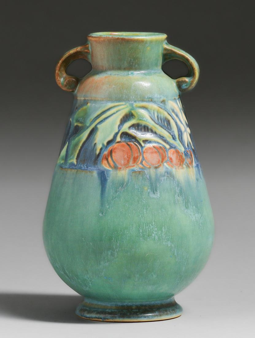 Roseville Baneda Two-Handled Vase c1930 (1 of 6)