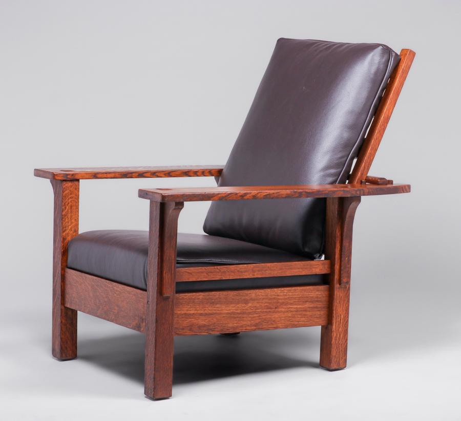 L&JG Stickley #470 Open-Arm Morris Chair c1908-1912 (1 of 4)