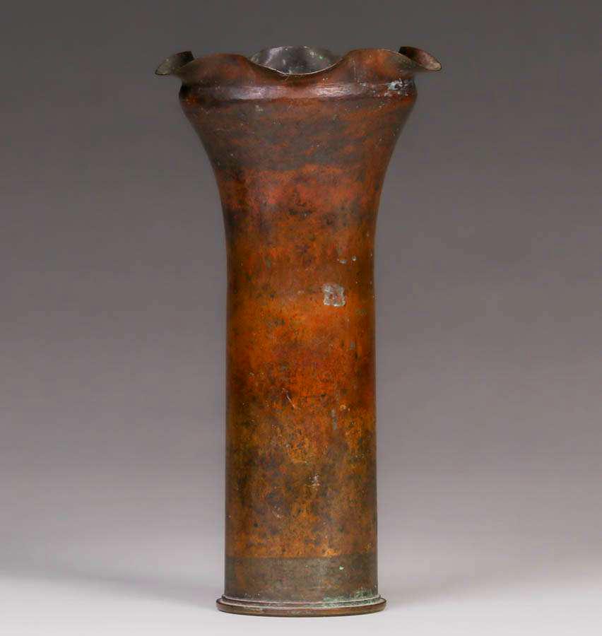 Classic Dirk van Erp Hammered Brass Shell Casing c1908 (1 of 4)