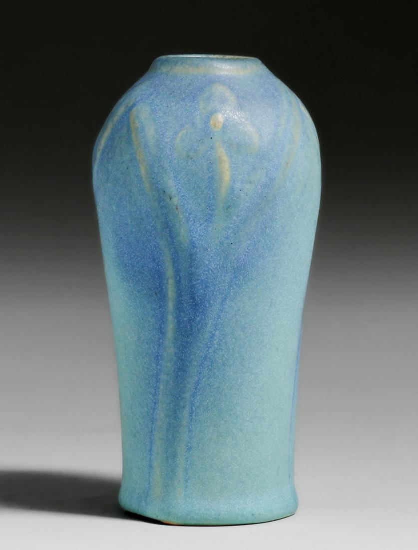 Van Briggle Turquoise Blue Vase c1920s (1 of 4)