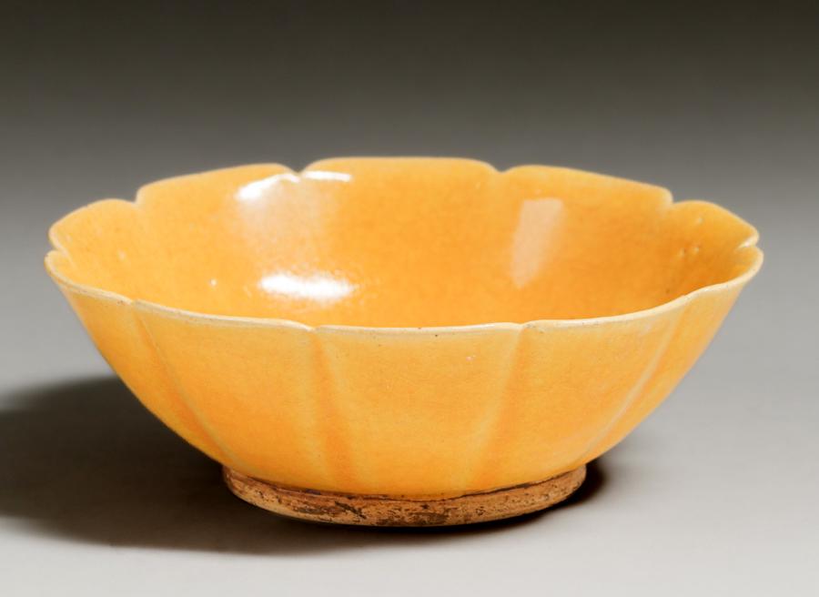 Manuel Jalanovich Scalloped Yellow Bowl 1927 (1 of 5)