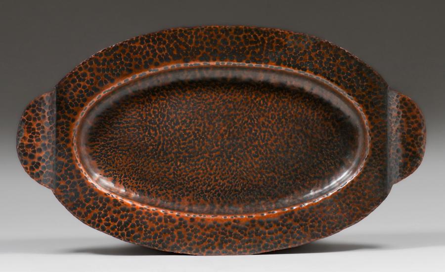 Arts & Crafts Hammered Copper Two-Handled Tray c1920s (1 of 3)