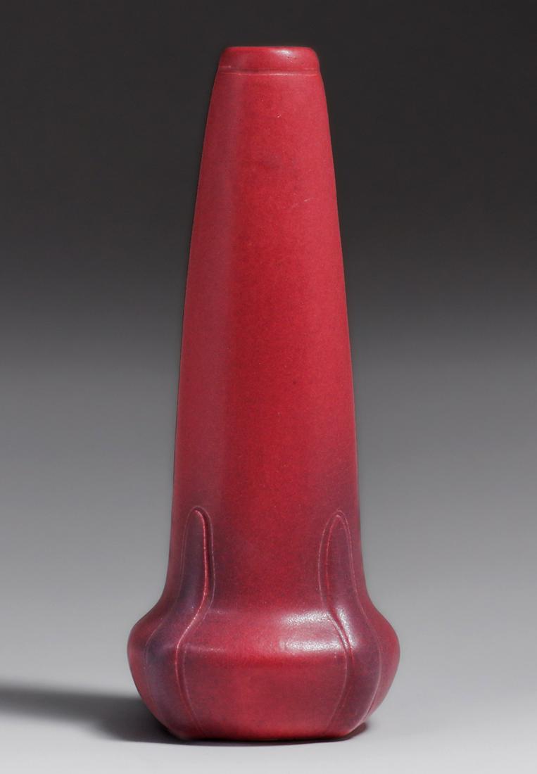 Van Briggle Matte Red Vase c1920s (1 of 4)