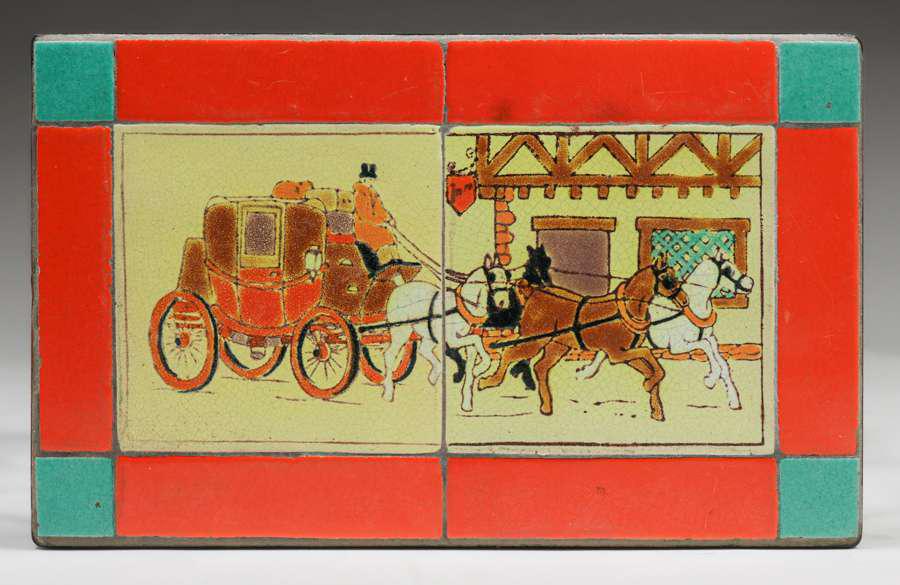 D&M - Los Angeles Tile-Top Spanish Revival Iron Table c1920s (1 of 6)