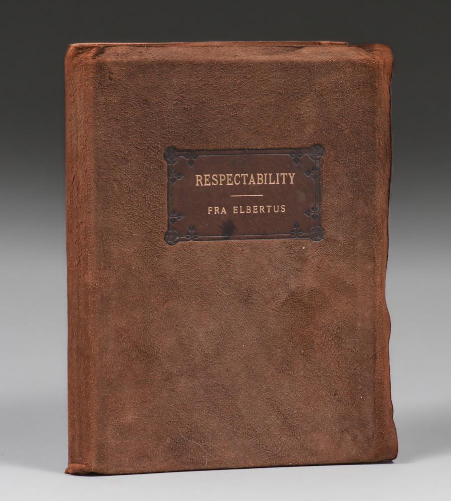 Roycroft Suede Book Respectibilthy by Fra Elbertus 1905 (1 of 11)