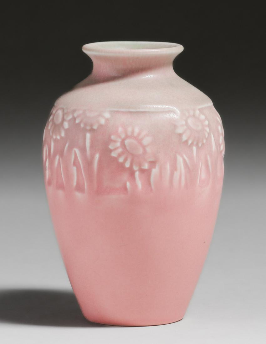 Rookwood #2591 Matte Pink Vase 1928 (1 of 4)