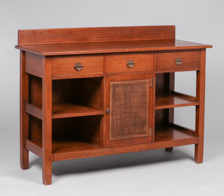 Stickley Brothers Three-Drawer Server Sideboard c1915 (1 of 5)