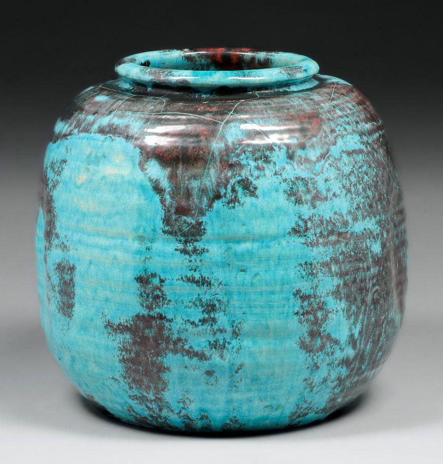 Paul Dressler - Grootenburg Studio German Keramik Vase c1950s: Paul Dressler - Grootenburg Studio German Keramik Vase c1950s. Signed. Perfect condition. 9.75h x 9.5d. Spend $5000 or more at this auction and all of your SHIPPING IS FREE within the lower 48 states.