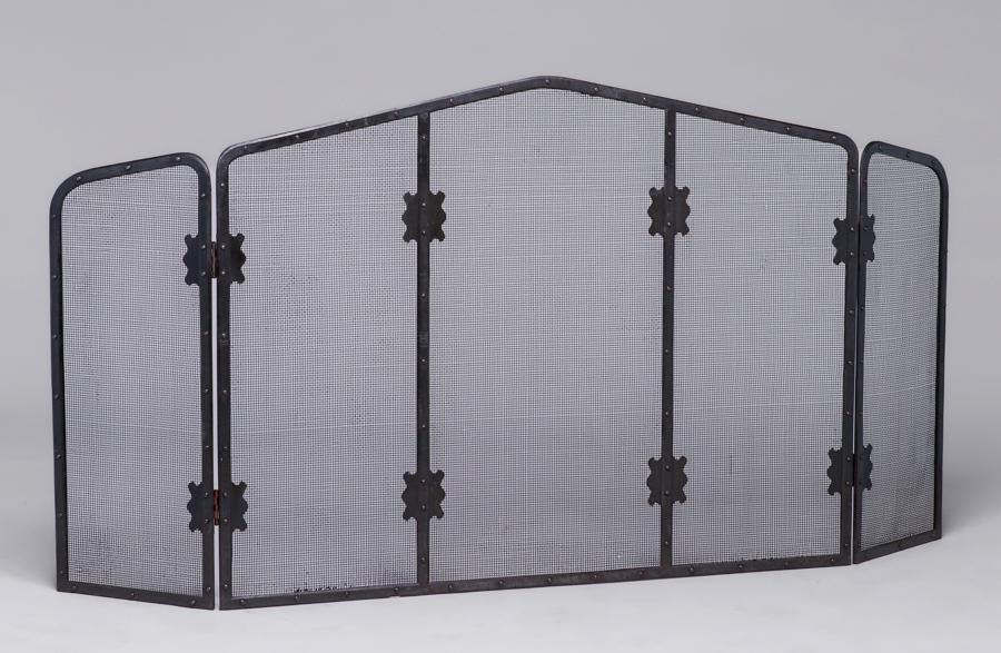 Victor Toothaker (Roycroft Artist) Iron Three-Panel Firescreen c1929 (1 of 6)