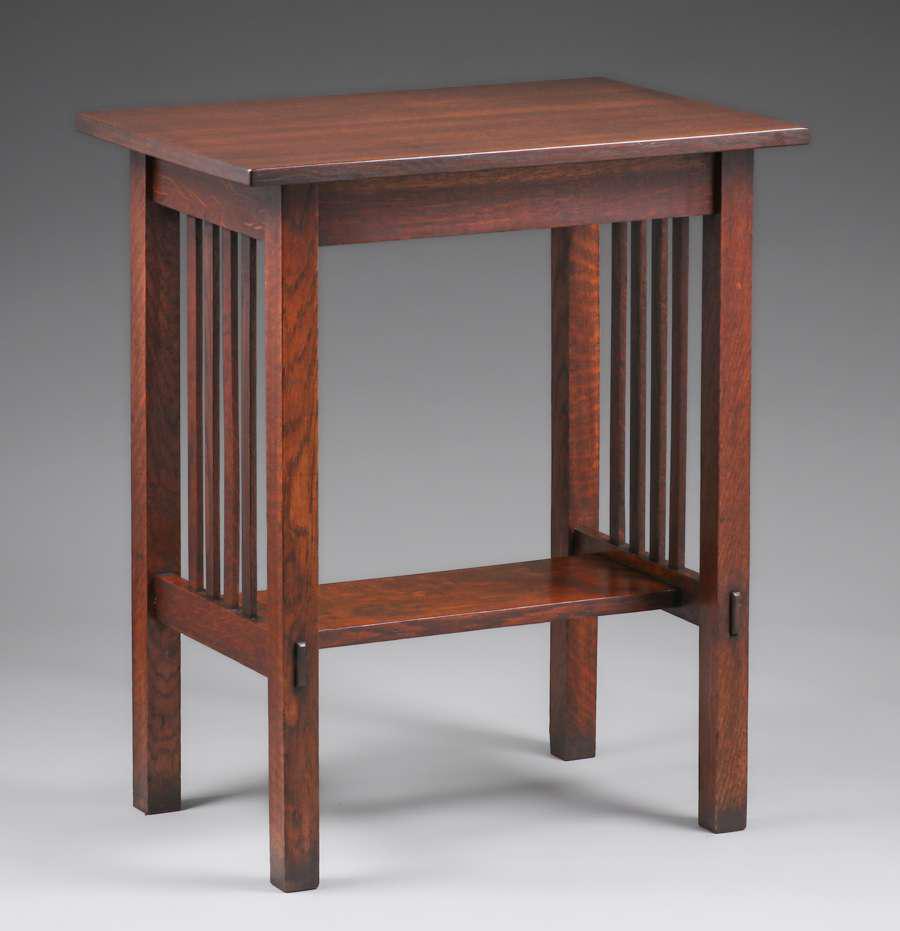 Grand Rapids Spindled Side Table c1910 (1 of 3)