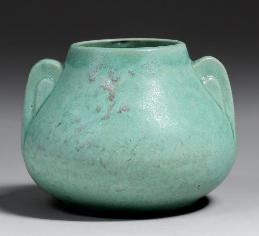 Brush McCoy Matte Green Vase c1920s (1 of 4)