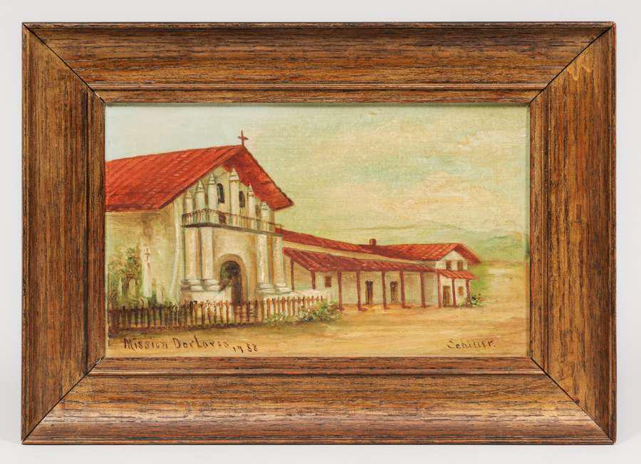 Mission Dolores San Francisco Painting 1958 (1 of 5)