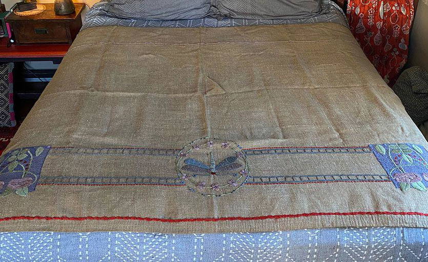Ann MacBeth Glasgow Arts & Crafts Bedspread Linen c1906 Dec 03, 2022 California Historical