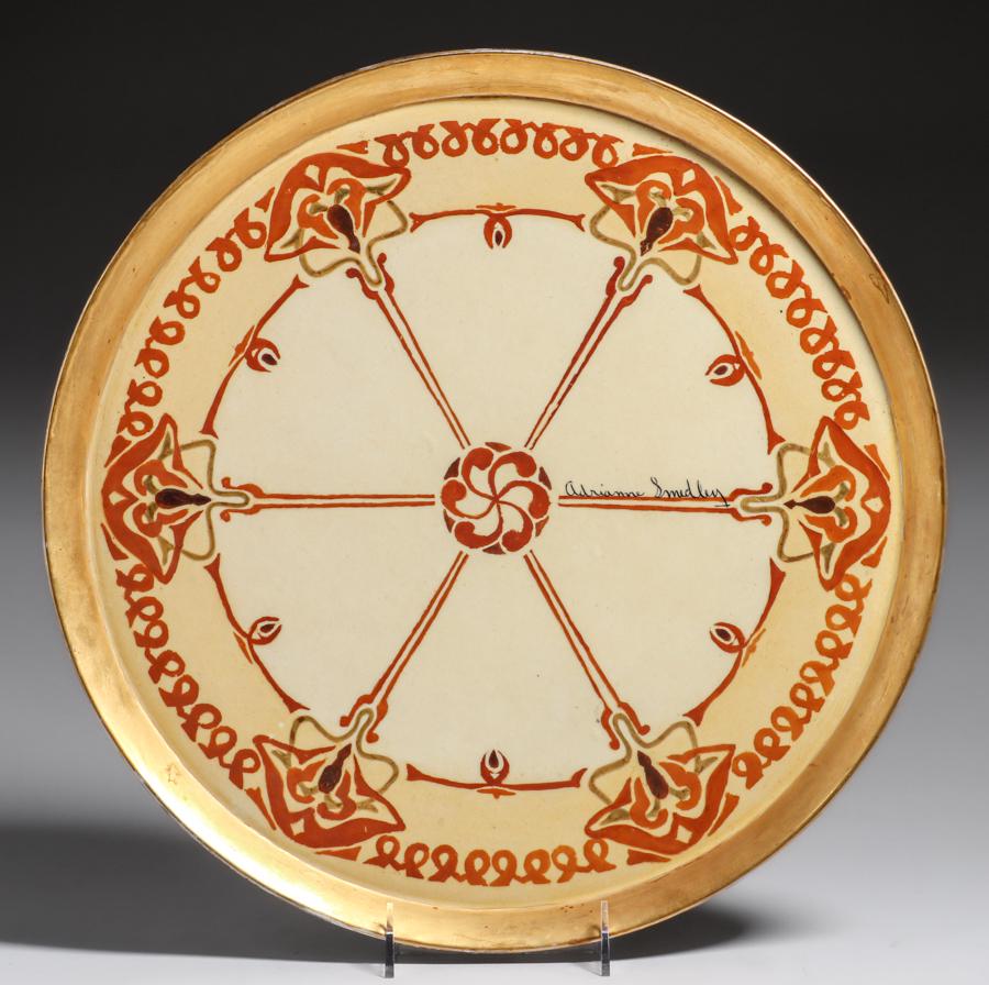 Large Art Nouveau Hand Painted Limoge Charger c1910 (1 of 5)