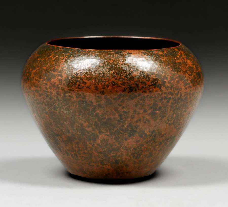 Jarvie Chicago Hammered Copper Vase c1910 (1 of 4)