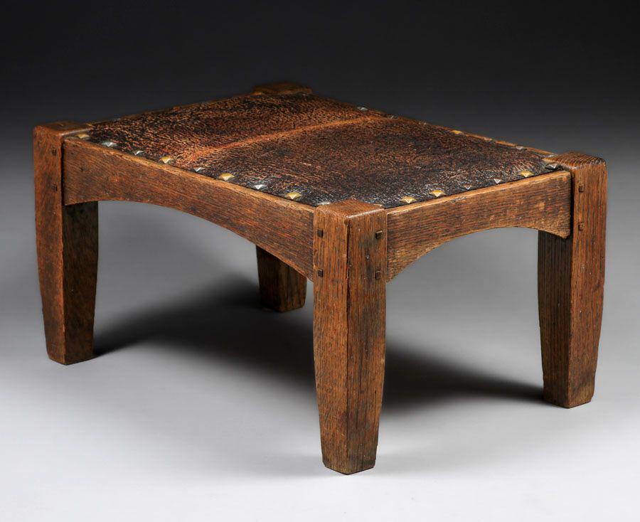 L&JG Stickley Footstool c1915 (1 of 4)