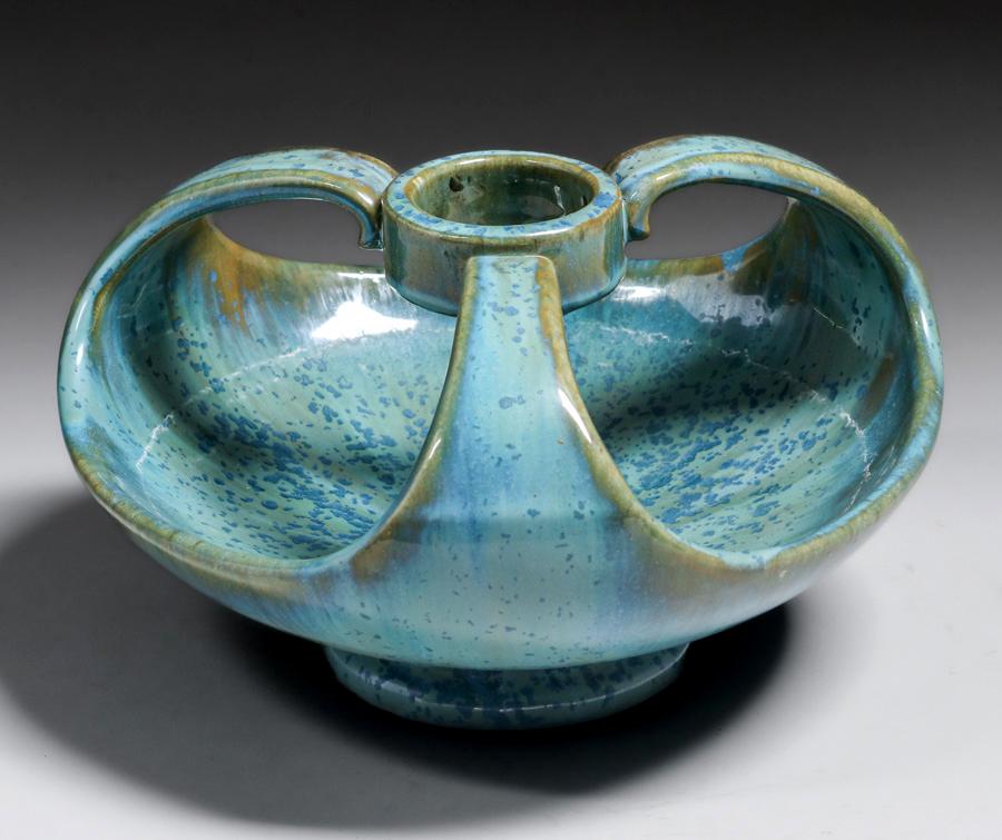 Fulper Pottery Three-Handled Vaz-Bowl c1910s (1 of 6)