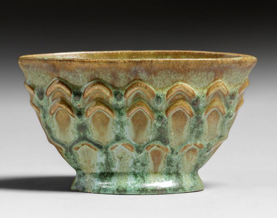 Fulper Pottery Art Deco Leopardskin Pillow Vase c1920s (1 of 4)