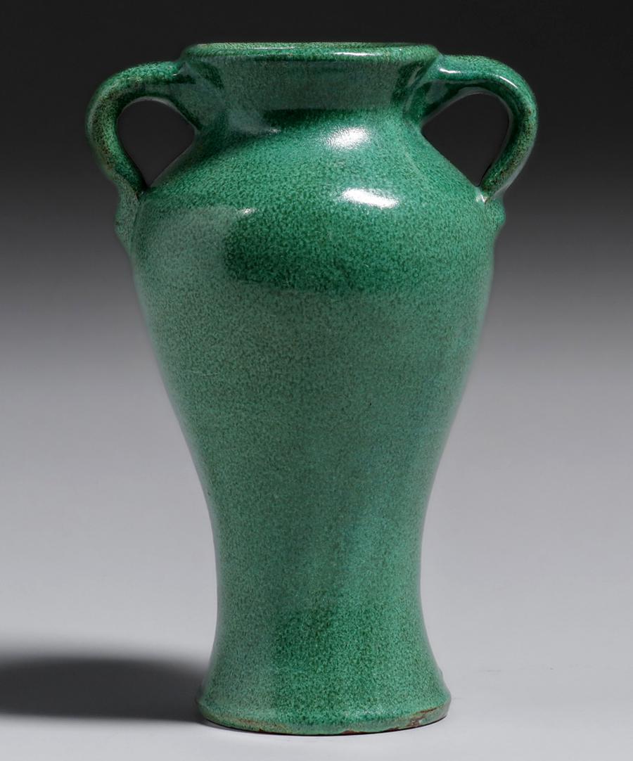 Early Bauer Matt Carlton Two-Handled "Rebekah" Vase c1910s (1 of 4)