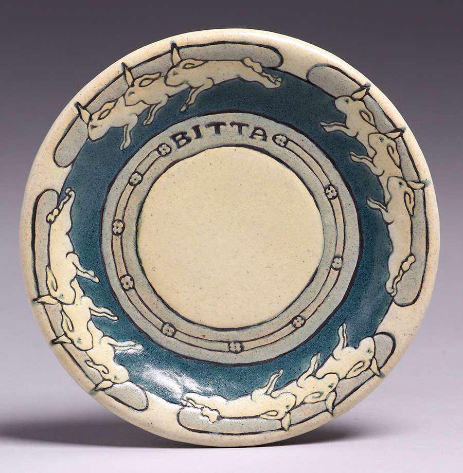 Saturday Evening Girls Fannie Levine Bunny Rabbit Plate 1909 (1 of 4)