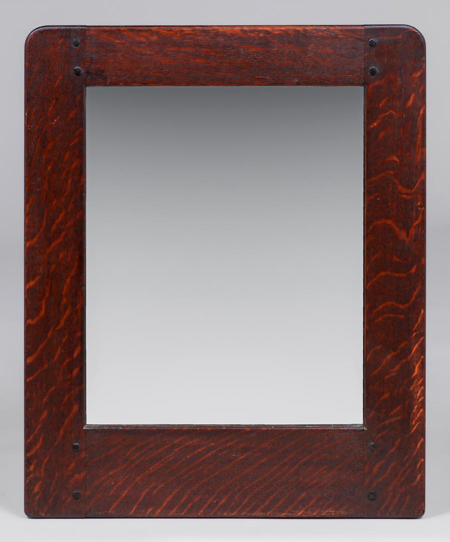 Liberty & Co London Oak Mirror c1900 (1 of 4)