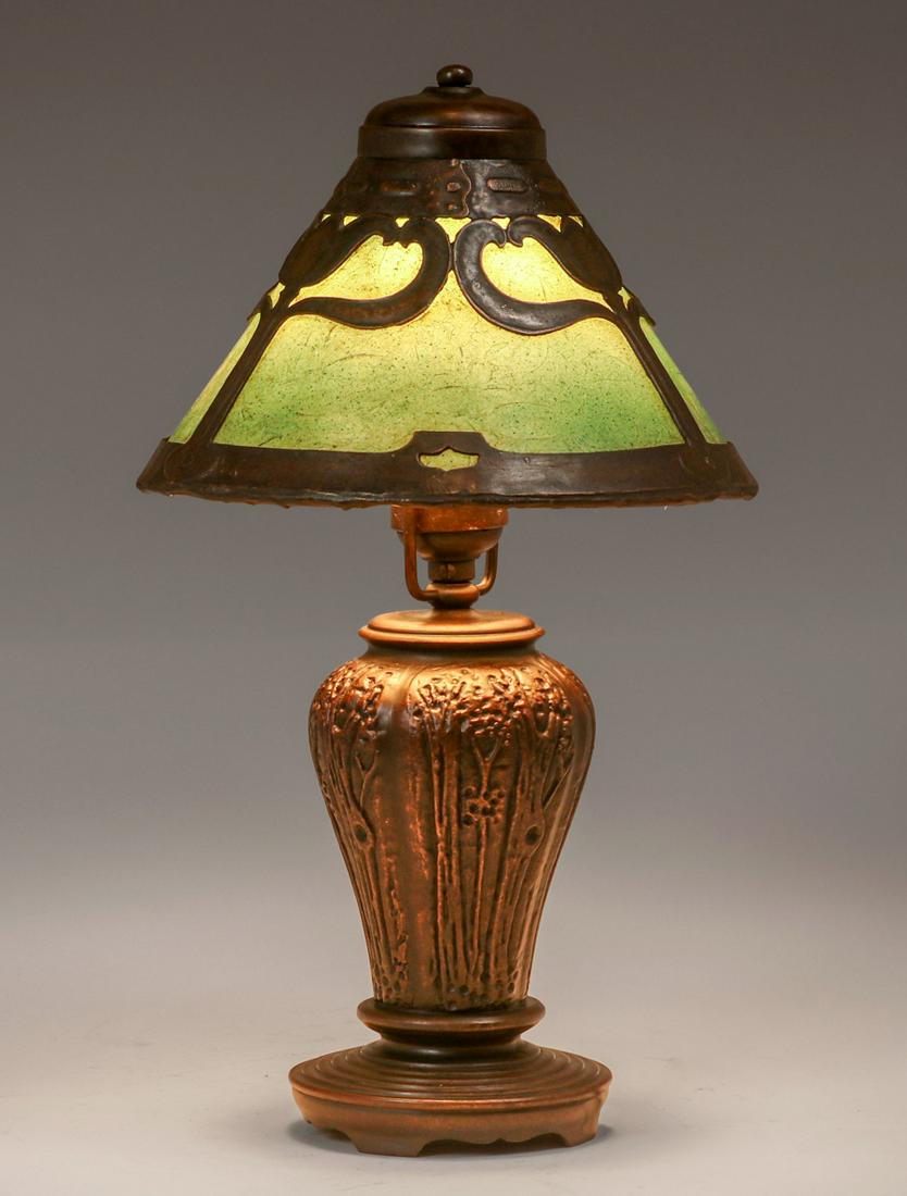 Handel Tulip Overlay Boudoir Lamp c1910 (1 of 8)