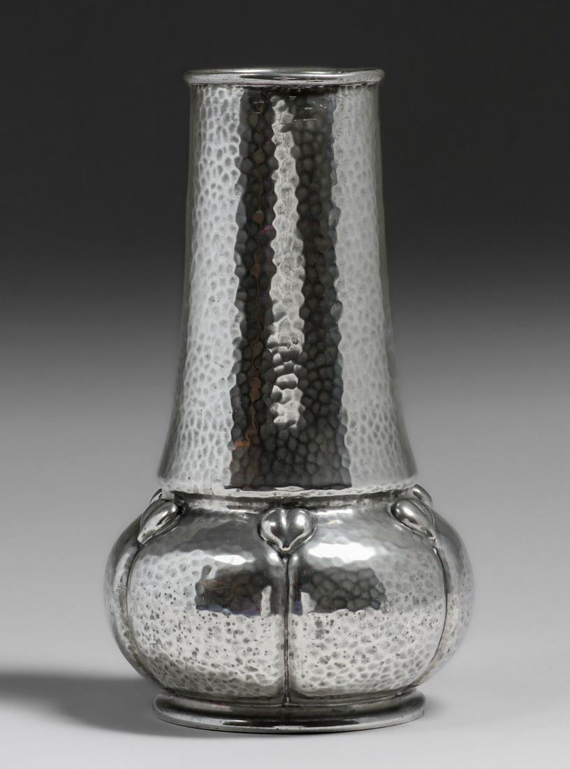 Liberty & Co Tudric #1430 Hammered Pewter Vase c1905 (1 of 5)
