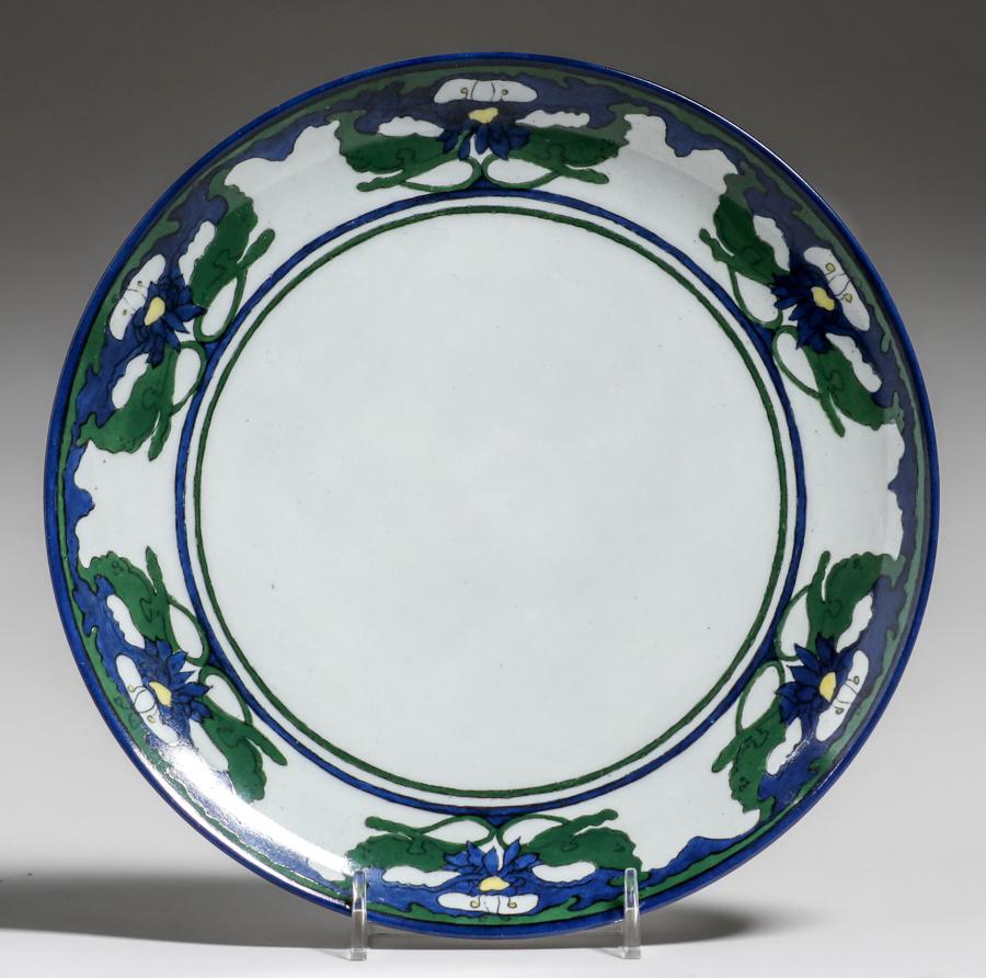 American Arts & Crafts Hand-Decorated Haviland Porcelain Plate c1910 (1 of 4)