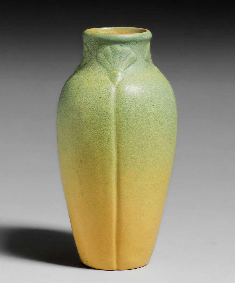 Van Briggle Matte Yellow Vase 1919 (1 of 9)