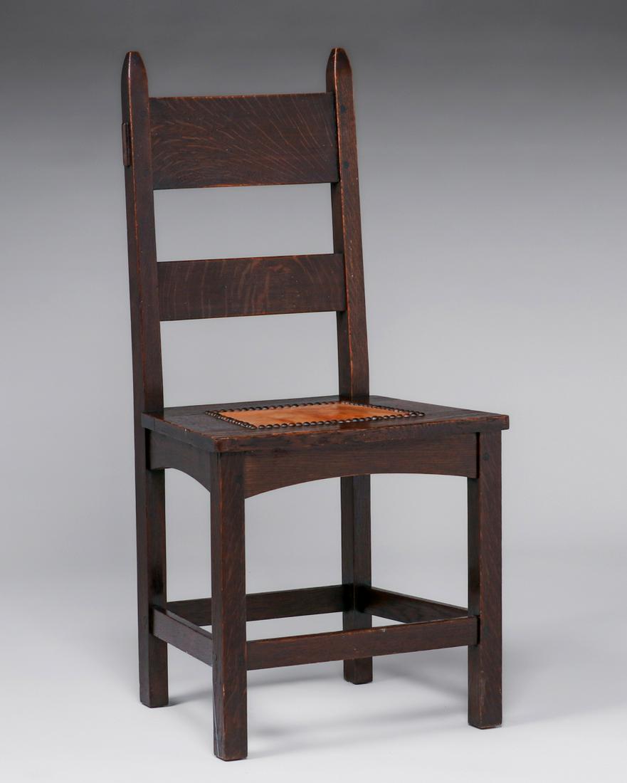 L&JG Stickley Onondaga Rabbit-Ear Side Chair c1902 (1 of 4)