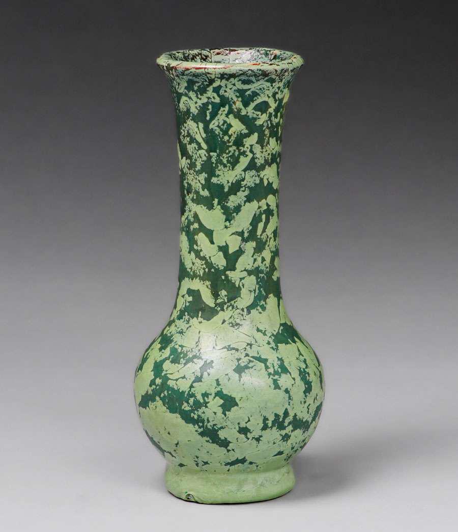 Weller Matte Green Frosted Mat Vase c1910 (1 of 3)