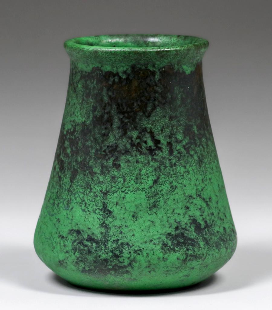 Weller Coppertone Matte Green Vase c1910s (1 of 4)