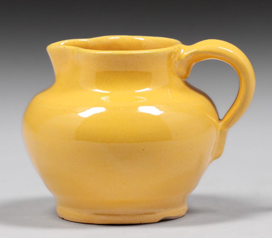 Bauer Pottery Chinese Yellow Small Pitcher c1920s (1 of 4)