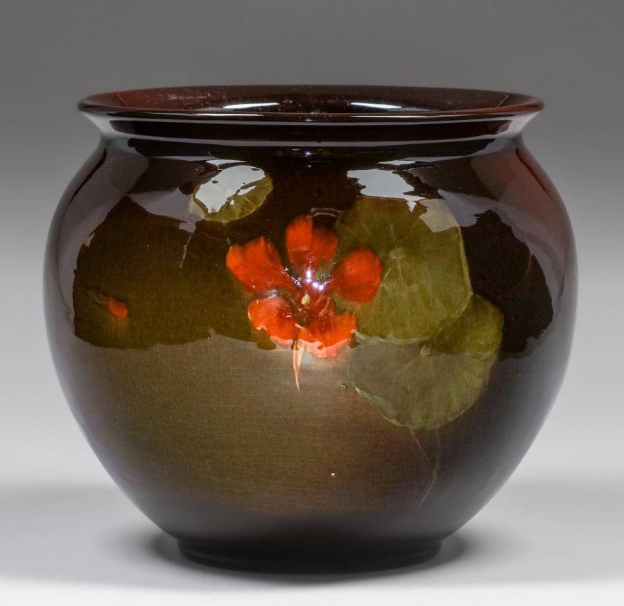 Louwelsa Weller Floral Jardiniere c1890s (1 of 3)