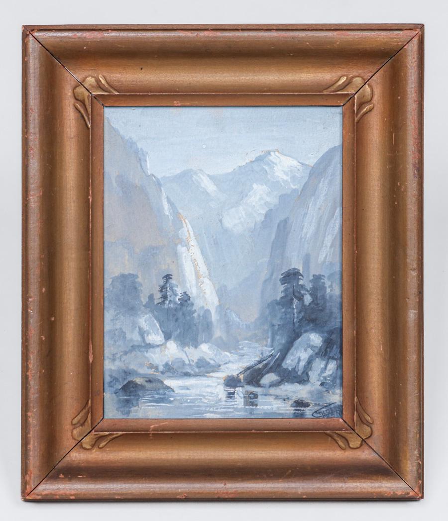 Tilden Daken Small Watercolor Sierra River c1910s (1 of 5)