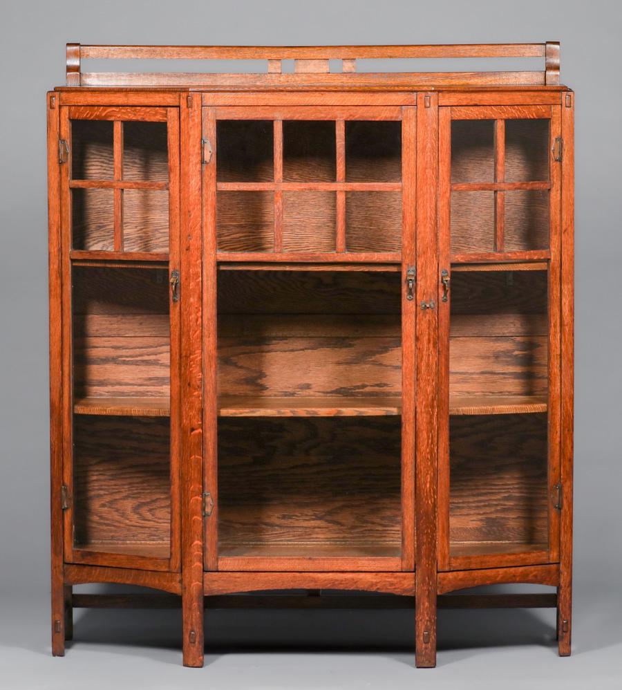 Large Limbert Three-Door China Cabinet c1910 (1 of 4)