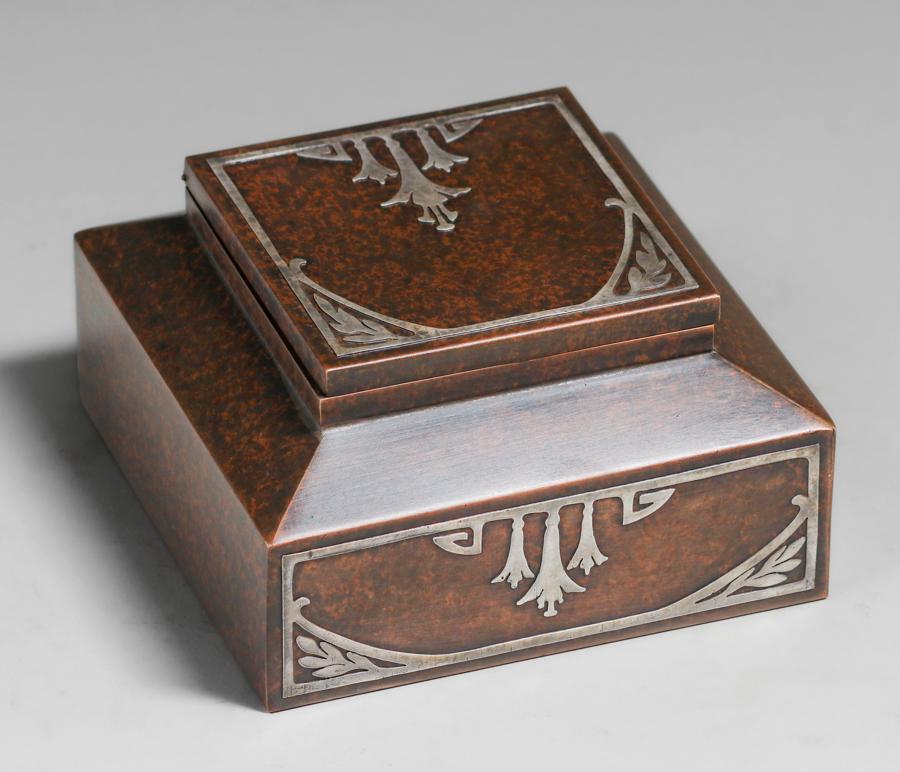 Heintz - SMACO #104 Sterling on Bronze Inkwell c1919-1920 (1 of 1)