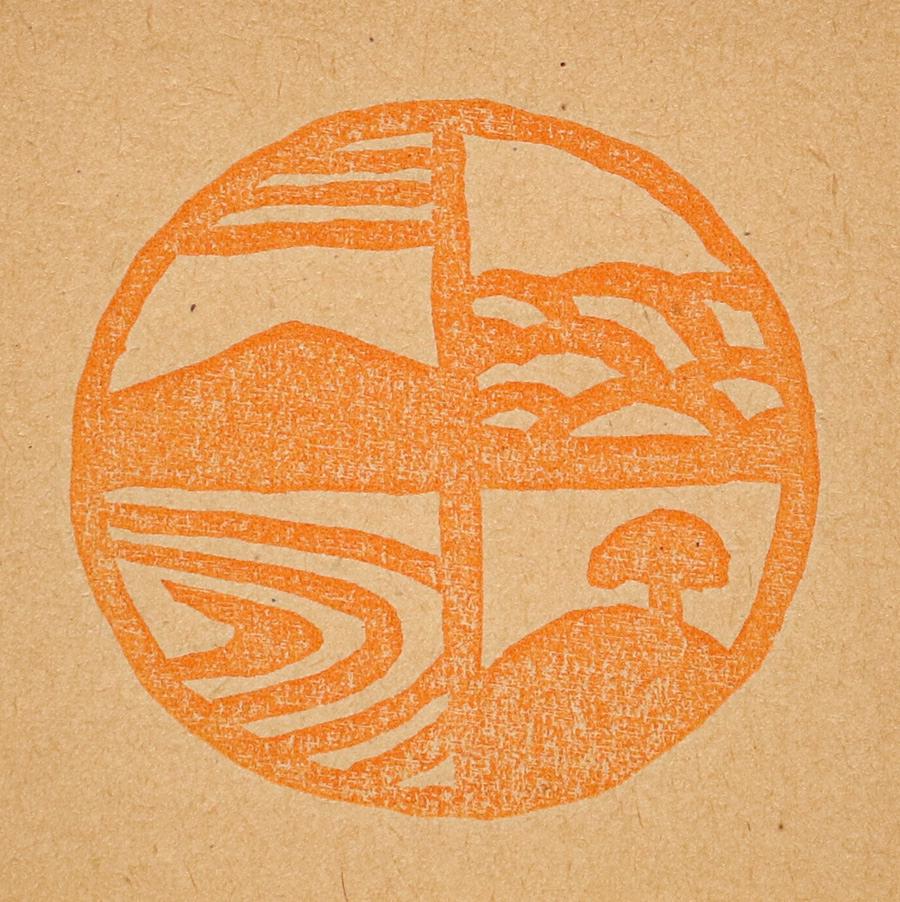 Arthur Wesley Dow Color Woodcut "Town Seal of Ipswich" 1895 (1 of 4)